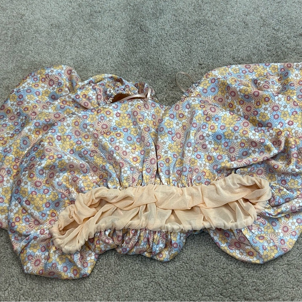 Floral Off-Shoulder Ruffle Top - Picture 8 of 13